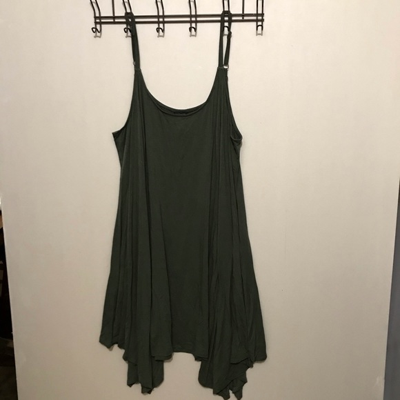 torrid Dresses & Skirts - Torrid olive green asymmetrical dress - size 4 X
